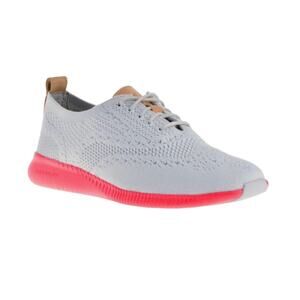 Cole Haan Women's ZeroGrand Oxford Stitchlite Lace-up Shoes Gray Pink Size 9B